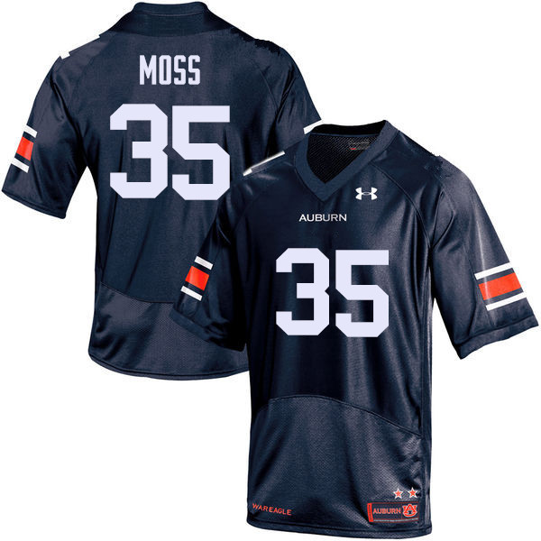 Men Auburn Tigers #35 James Owens Moss College Football Jerseys Sale-Navy